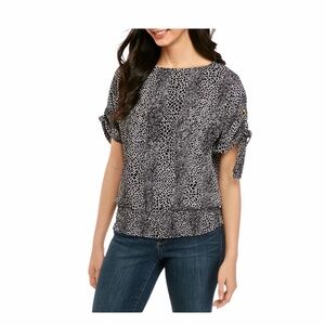 Michael Kors Graphic Snake Kimono Blouse